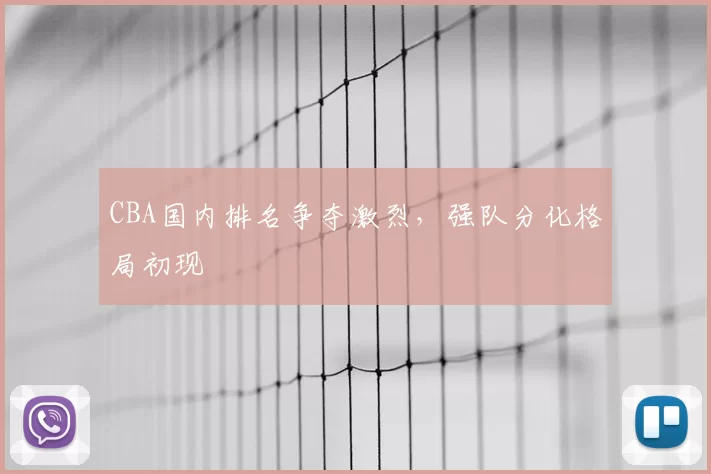 CBA国内排名争夺激烈,强队分化格局初现